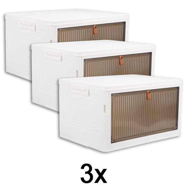 3x Кутия за съхранение с капак | ORGABOX