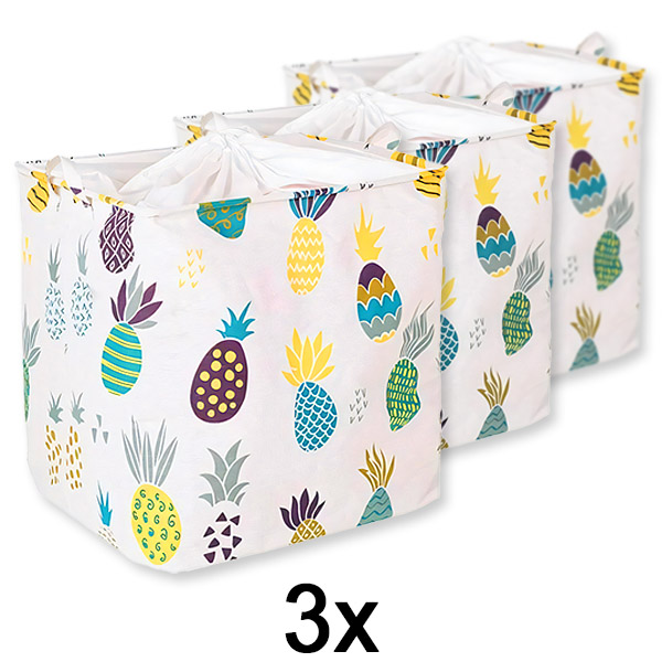 3x Сгъваема голяма кутия за съхранение CLOTHBOX