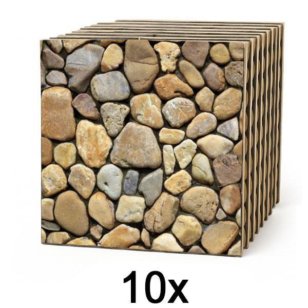1x 3D Тапети Имитация на Камък (10 бр.) | STONEBLOCKS