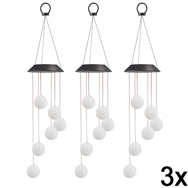 3x Слънчева LED лампа за окачване | AURAWIND